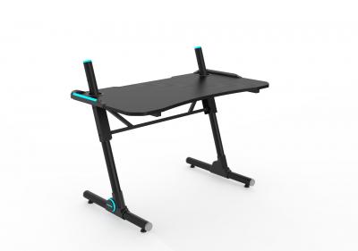 Стол геймерский компьютерный игровой для геймеров TopChairs Storm LED черный
