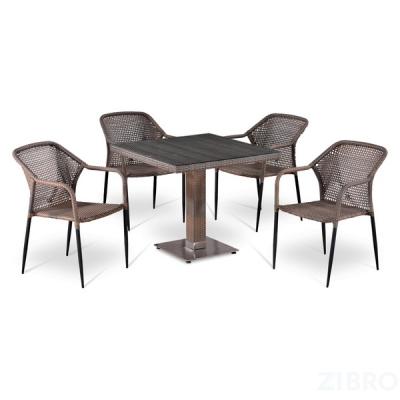Комплект мебели из иск. ротанга T503SG/Y35G-W1289 Pale (4+1)