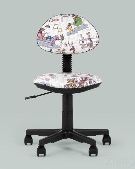Компьютерное кресло детское УМКА Girls Life обивка ткань крестовина пластик механизм регулировки высоты
