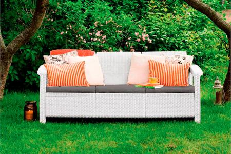 Комплект мебели Corfu Love Seat Max (3х мест.диван), белый