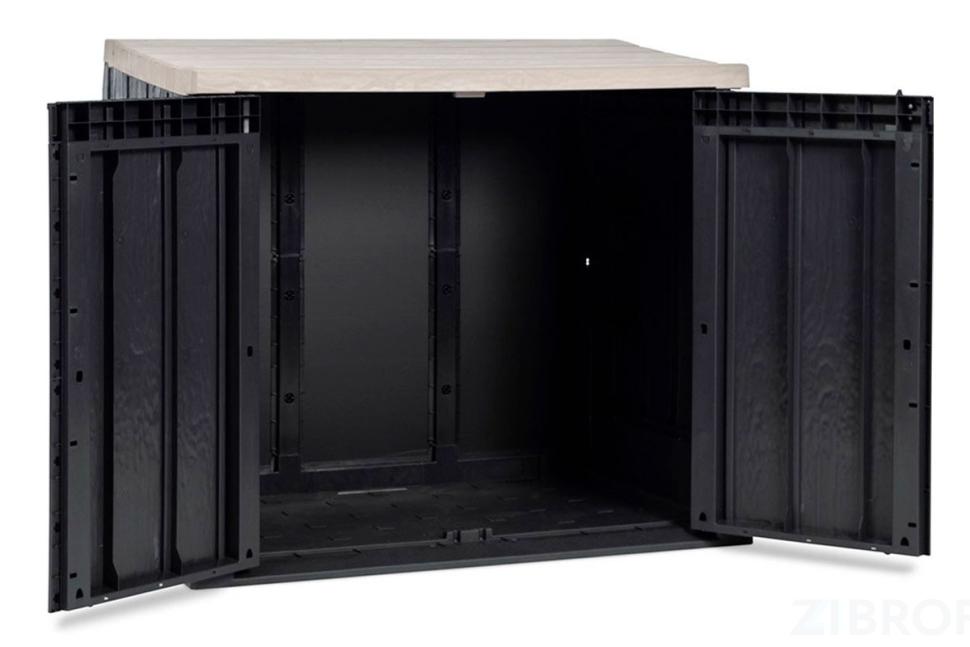 Ящик пластиковый TOOMAX STORA WAY PLUS XL 1270л, антрацит/светло-серый