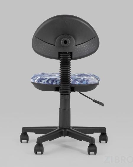 Компьютерное кресло детское УМКА абстракция синий обивка ткань крестовина пластик механизм регулировки высоты