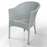 Кресло из искусственного ротанга - WS-2907W/White