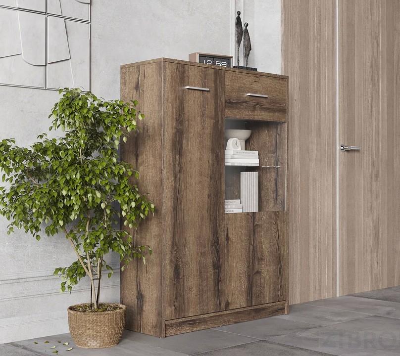 Тумба-витрина Непо REG1D1W-90 дуб монастырский BRW_UT-70039452