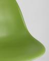 Стул DSW зеленый пластик каркас из металла ножки натуральный массив бука