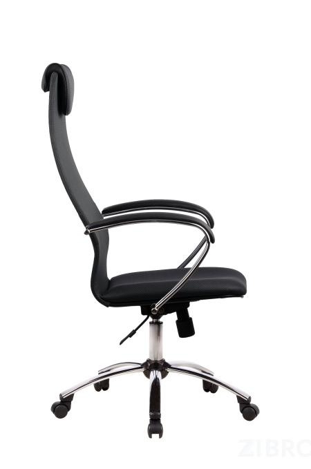 Офисное кресло BK-8 Ch, тёмно-серое