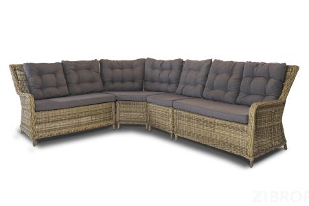 Бергамо, модульный диван, соломенный