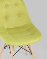 Стул DSW SOFT оливковый обивка рогожка ножки массив бука металлический каркас