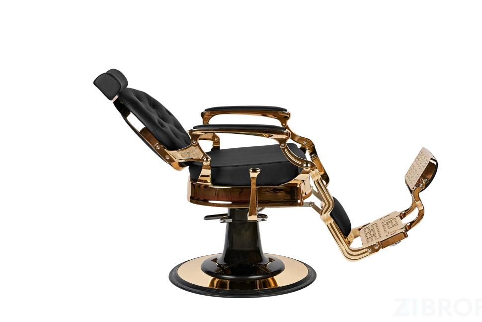 Барбер кресло BUZZ Gold Black