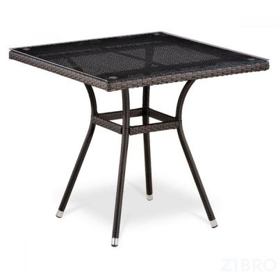 Плетеный стол T283BNT-W2390-80х80 Brown
