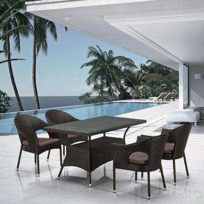 Комплект мебели из иск. ротанга T198A/Y97B-W53 4 Pcs Brown (4+1)