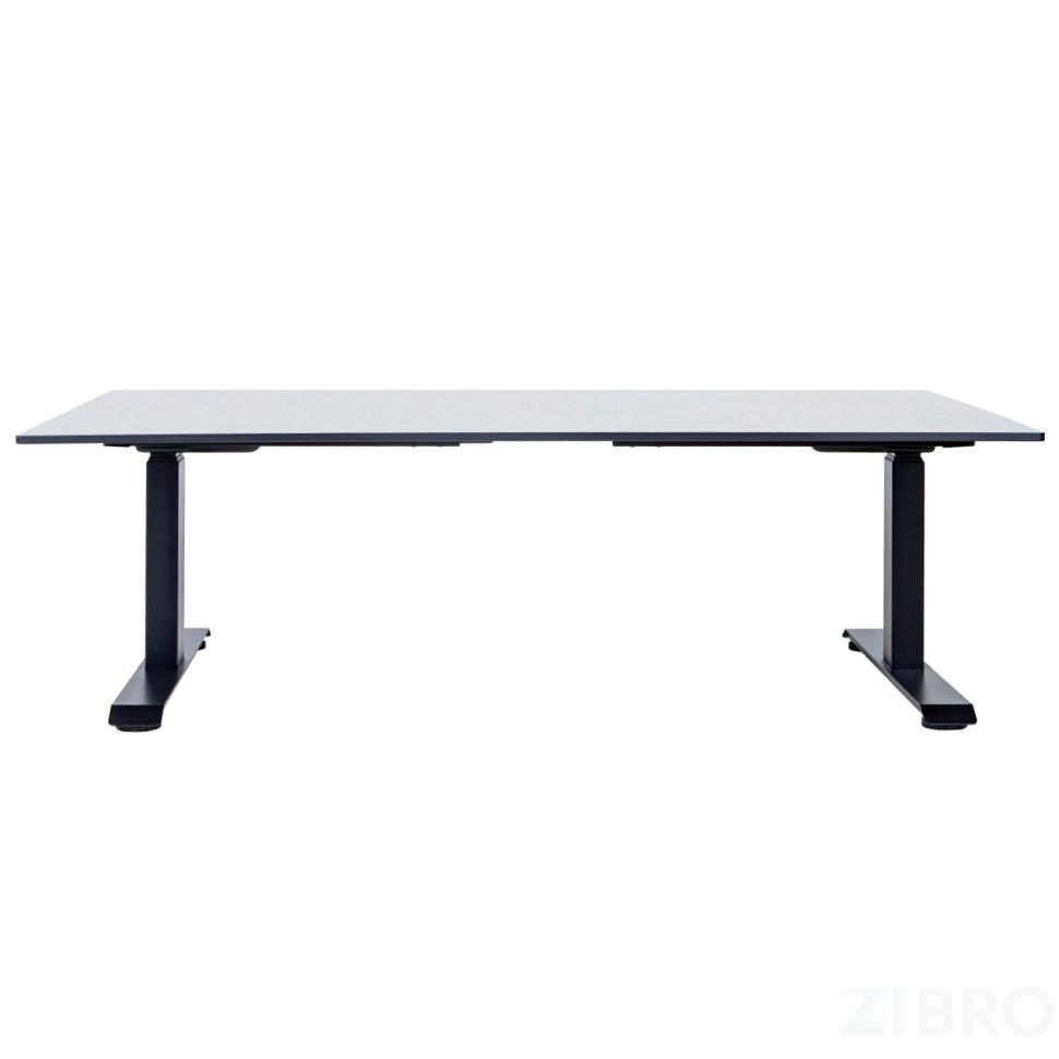 Стол с регулировкой высоты 2A3L LOW черный/HPL белый, 140x85