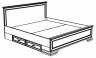 Кровать двуспальная Кентаки LOZ 180 белый BRW_70001695