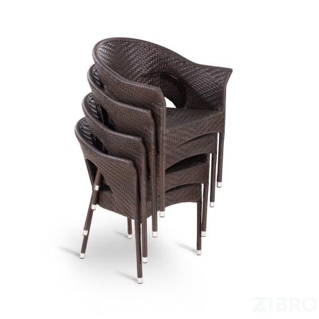 Комплект мебели из искусственного ротанга - Abcent brown