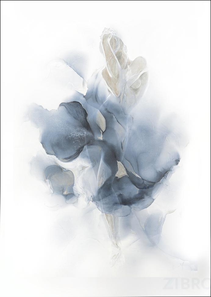 54STR-AQUARELLE7 Холст "Песня поющего цветка" 100*70см