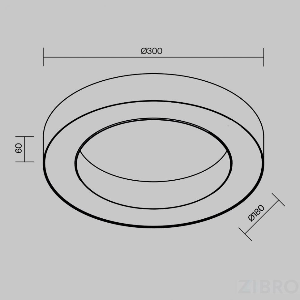 Потолочный светильник Technical C093CL-24W3K-W