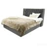 Кровать  MK-6604-GPF двуспальная с подъемным механизмом  162х203 см Серый перламутр