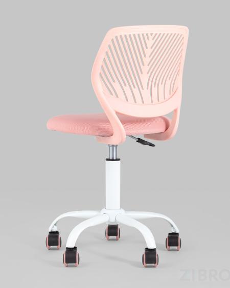 Компьютерное кресло детское Анна розовый обивка сетка текстиль спинка пластик крестовина металл пластик механизм рег