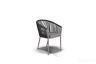 "Марсель" плетеный стул из синтетических лент, цвет светло-серый