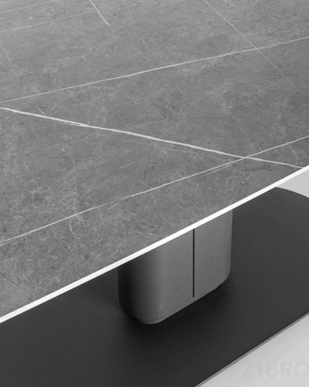 Обеденный стол Глория раскладной, 170-250*90, керамика серый