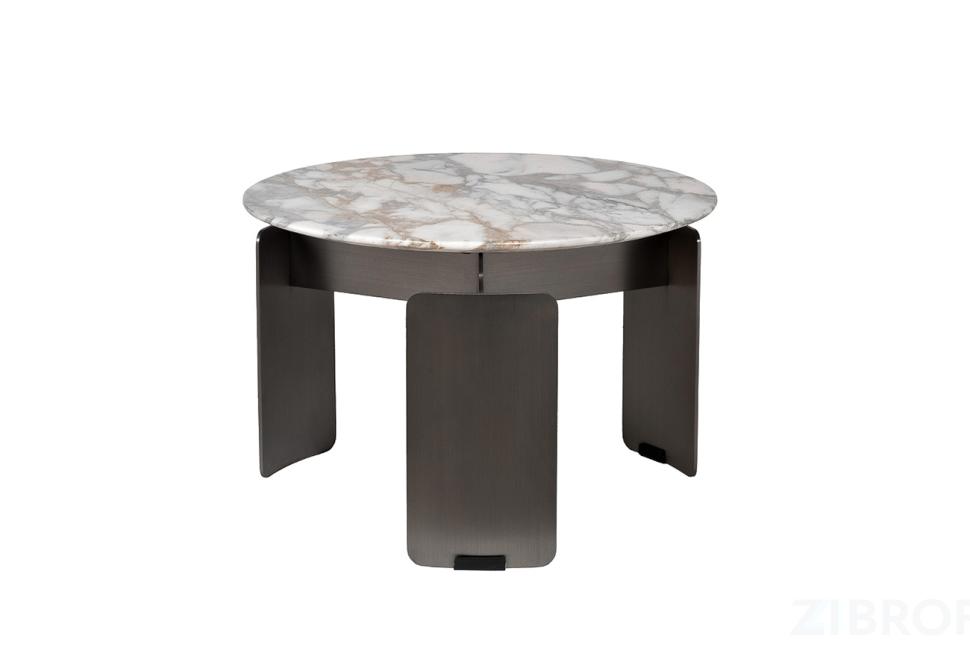 160KD-26501 Стол журнальный, мрамор Arabescato Corchia d60*40см