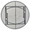 Стол круглый складной пластиковый Кейт 180, стальной каркас, полиэтилен высокой плотности HDPE
