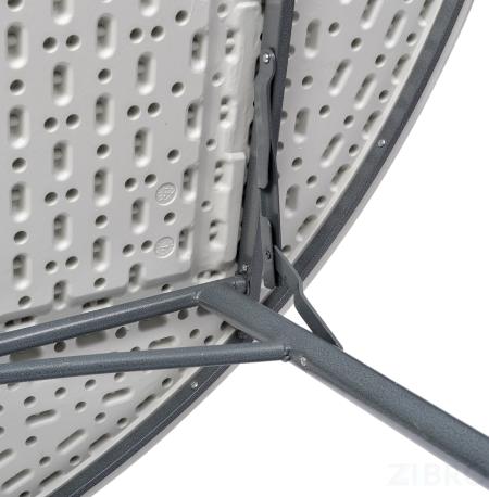 Стол круглый складной пластиковый Кейт 180, стальной каркас, полиэтилен высокой плотности HDPE