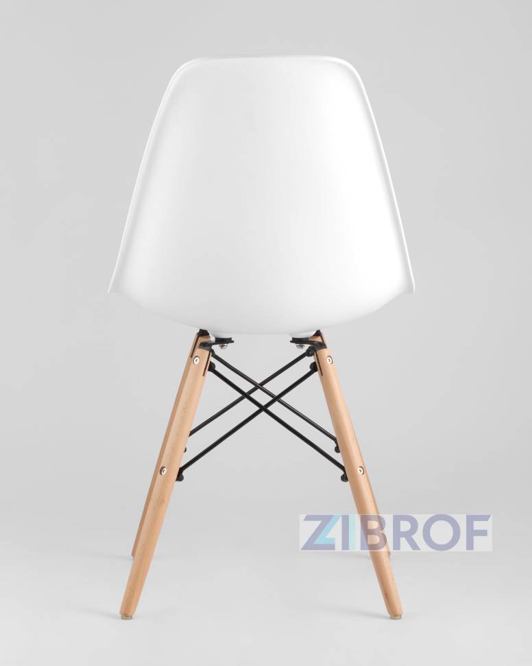 стол Eames D70, 3 стула Eames DSW белые
