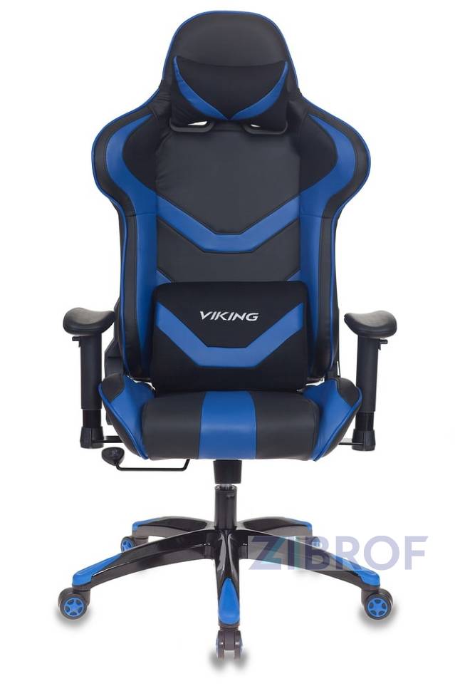 Игровое кресло Кресло игровое Бюрократ CH-772N/BL+BLUE две подушки черный/синий искусственная кожа (пластик чер