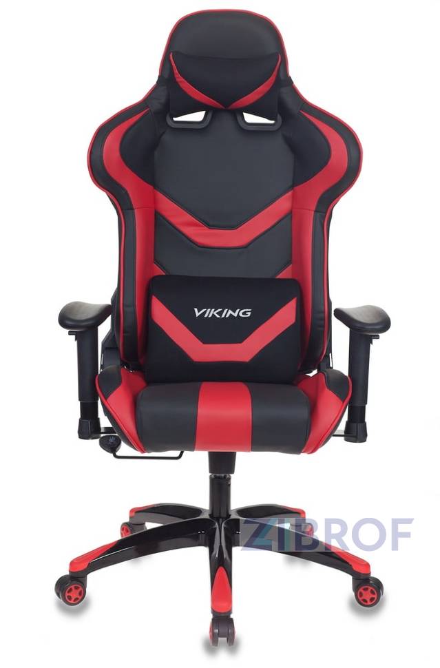 Игровое кресло Кресло игровое Бюрократ CH-772N/BL+RED две подушки черный/красный искусственная кожа (пластик че
