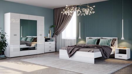 Гарнитур для спальни Gloss белый NKM_Gloss_system_5