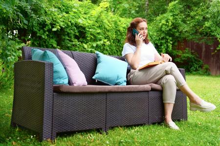 Arizona b:rattan, Диван трехместный, венге (3-х местная подушка)