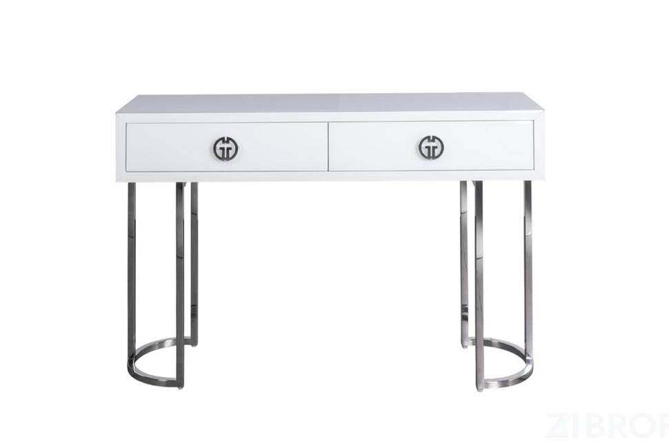 KFG16702 Консоль GD 2 ящика белая 120*30*78см