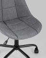 Офисный стул Гирос в обивке из качественной ткани серый регулируемый по высоте