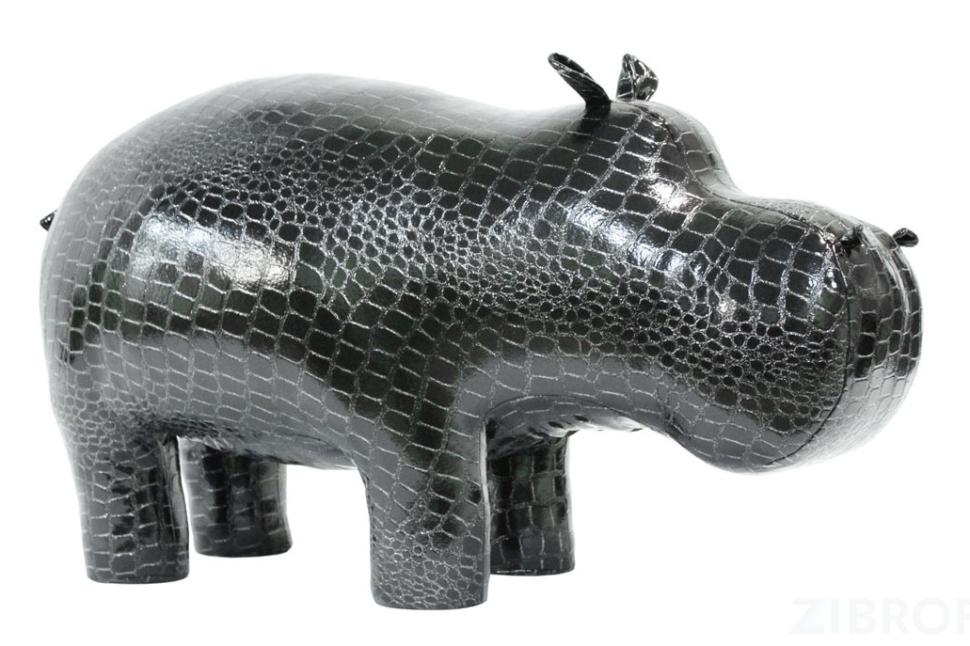 Пуф Бегемот Caiman Black Shine