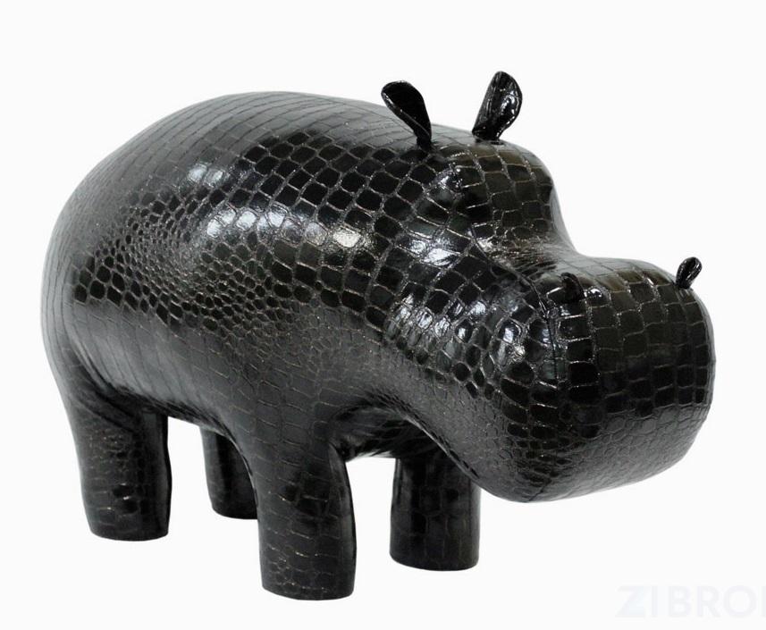 Пуф Бегемот Caiman Black Shine