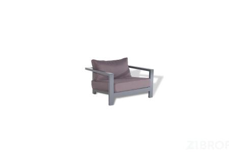 "Гранада" кресло, каркас из алюминия. Размер 1000х560х900мм