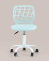 Компьютерное кресло детское Эльза мятный обивка сетка текстиль спинка пластик крестовина металл пластик механизм рег