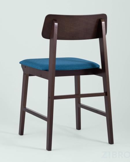Комплект из двух стульев ODEN мягкая тканевая синяя обивка