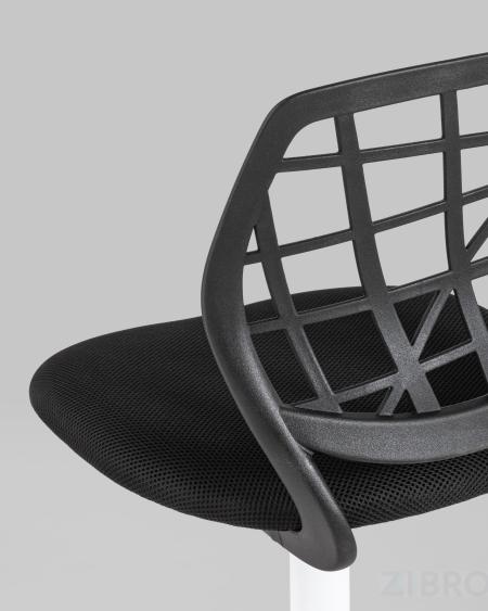 Компьютерное кресло детское Эльза черный обивка сетка текстиль спинка пластик крестовина металл пластик механизм рег