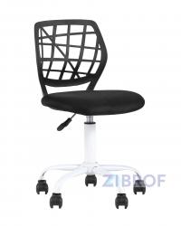 Компьютерное кресло детское Эльза черный обивка сетка текстиль спинка пластик крестовина металл пластик механизм рег