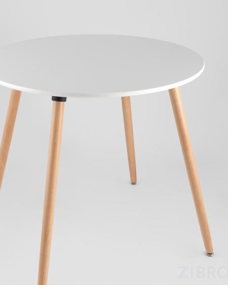 Oslo, диаметр стола 80 см, 2 стула Eames DSW белые