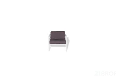 "Эстелья" кресло, каркас из алюминия. Размер 730х780х780 мм