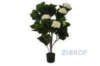 Искусственные растения Гортензия кремовая MK-7409-HW 0х0х70 см Темно-зеленый