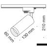 Трековый светильник Technical TR004-1-GU10-GF
