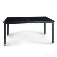 Плетеный стол T246A-W5-160x90 Black