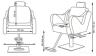 Парикмахерское кресло МД-366 с откидывающейся спинкой