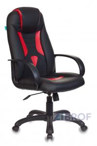 Кресло игровое Бюрократ VIKING-8N/BL-RED черный/красный искусственная кожа геймерское