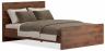 Кровать полутораспальная Индиана JLOZ 140x200 дуб саттер BRW_UT-70040962