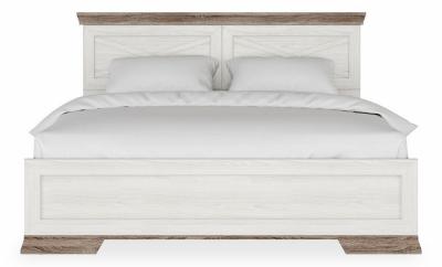 Кровать двуспальная Marselle LOZ160х200 дуб сонома темный, ясень снежный BRW_70004465